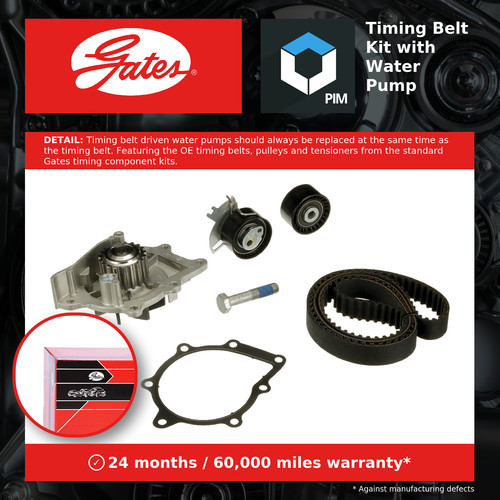 Timing belt water - &, pump